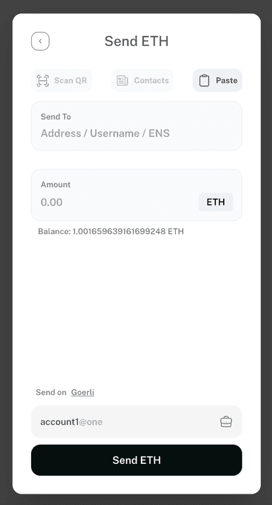 One - AA Human Wallet